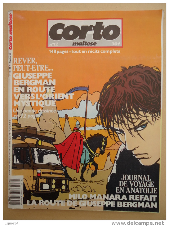 Corto Maltese No 12 Février 87 - Milo Manara Refait La Route De Guiseppe Bergman - Corto Maltese