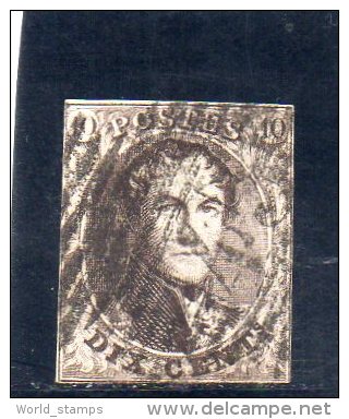 BELGIQUE 1858-61 YV. NR. 10 O SANS FILIGRANE - 1858-1862 Medallions (9/12)