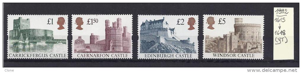 Châteaux Britanniques (Castles) -  1615-1618** (YT) - Unused Stamps