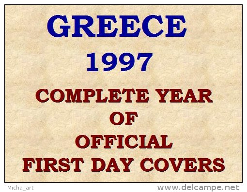 Greece 1997 Complete Year Of Official FDC - FDC