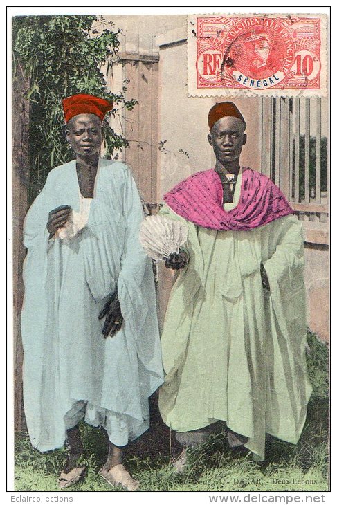 Afrique Noire     Sénégal    Deux Lébous  (  Voir Scan  ) - Sénégal