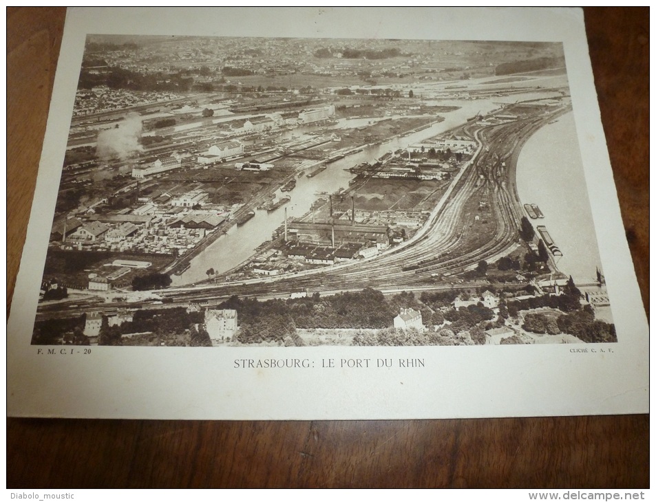 Cliché C. A. F. :  Strasbourg, Le Port Du Rhin....  Dimensions Hors Tout Avec Marge = 291mm X 199mm - Orte