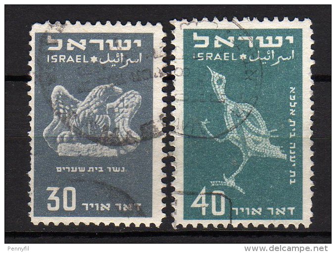 ISRAEL - 1950 YT 2+3 PA USED - Poste Aérienne
