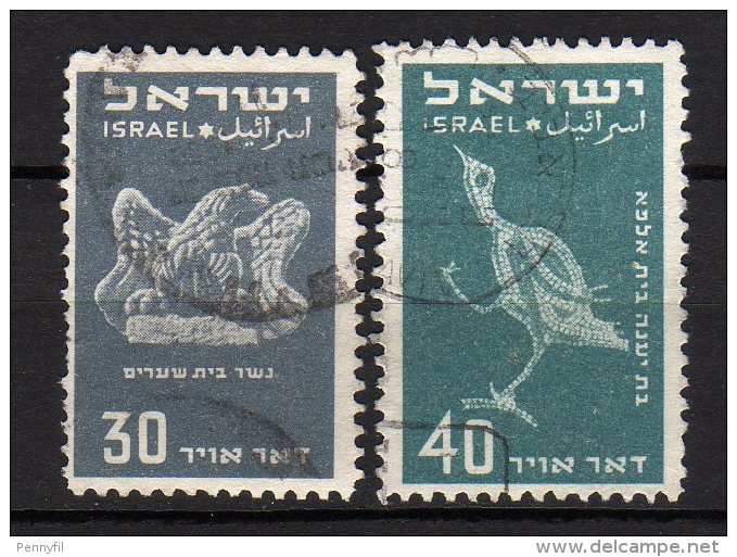 ISRAEL - 1950 YT 2+3 PA USED - Luftpost