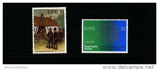 IRELAND/EIRE - 1981  ANNIVERSARIES  SET MINT NH - Unused Stamps