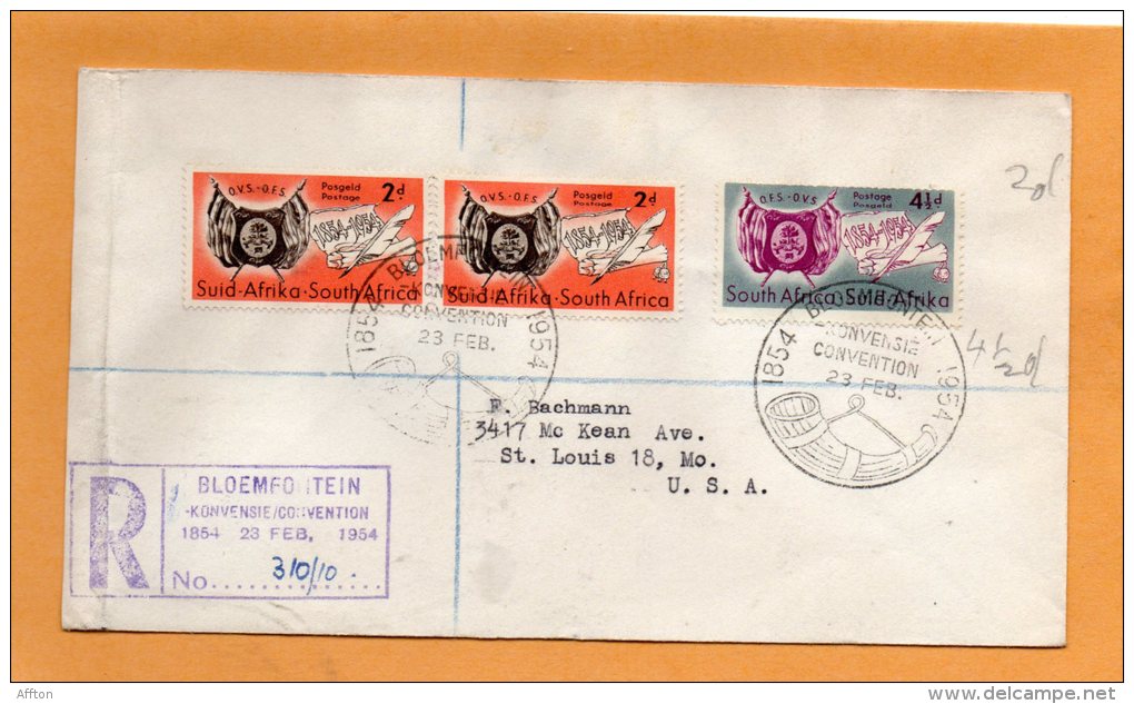 South Africa 1954 FDC - FDC