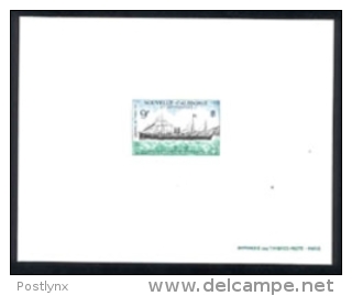 NEW CALEDONIA 1970  Big Boat 9F Deluxe   [prueba De Luxe Druckprobe épreuve Prova Proeven] - Imperforates, Proofs & Errors