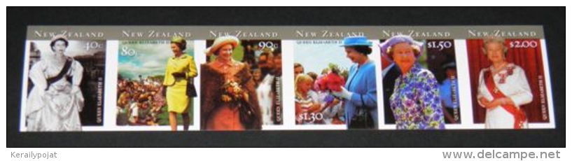 New Zealand - 2001 Elizabeth II Strip IMPERFORATE MNH__(THB-4340) - Neufs