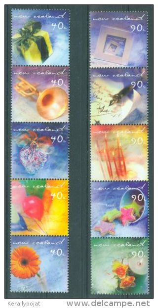 New Zealand - 2001 Greetings MNH__(TH-929) - Unused Stamps