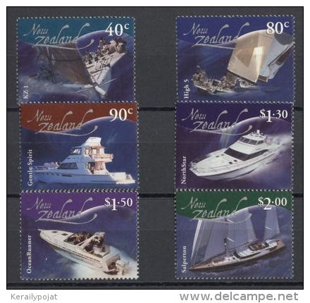 New Zealand - 2002 Sailboats MNH__(TH-12625) - Unused Stamps