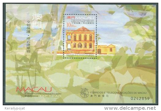 Macau - 1999 Tap Seac Buildings Block MNH__(TH-3361) - Blocs-feuillets