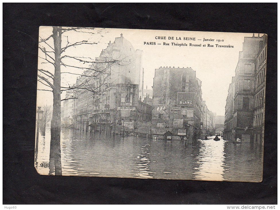 PARIS - Crue De La Seine - Janvier 1910 - Rue Théophile Roussel Et Rue Traversière - Paris Flood, 1910