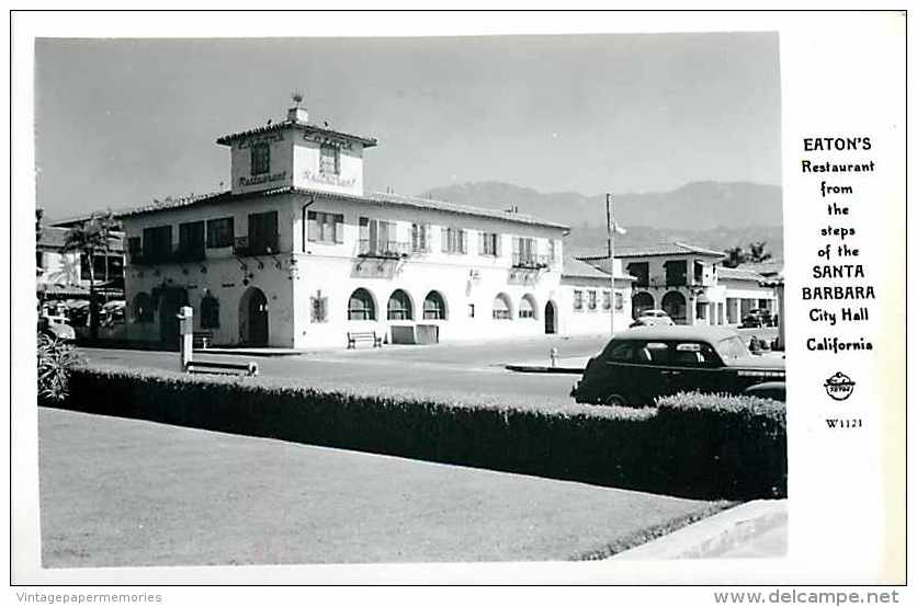 210575-California, Santa Barbara, RPPC, Eaton´s Restaurant, Frashers Photo No W1121 - Santa Barbara