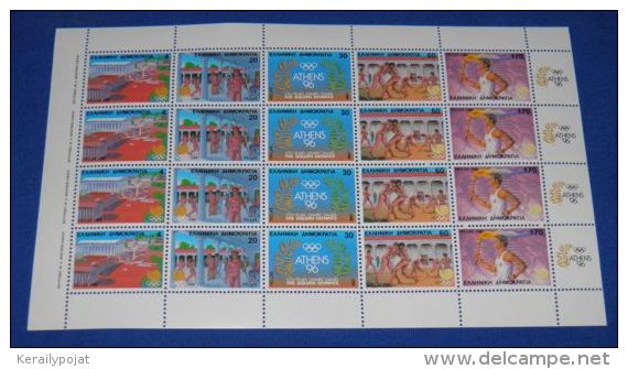 Greece - 1988 Seoul Sheet MNH__(THB-3167) - Feuilles Complètes Et Multiples