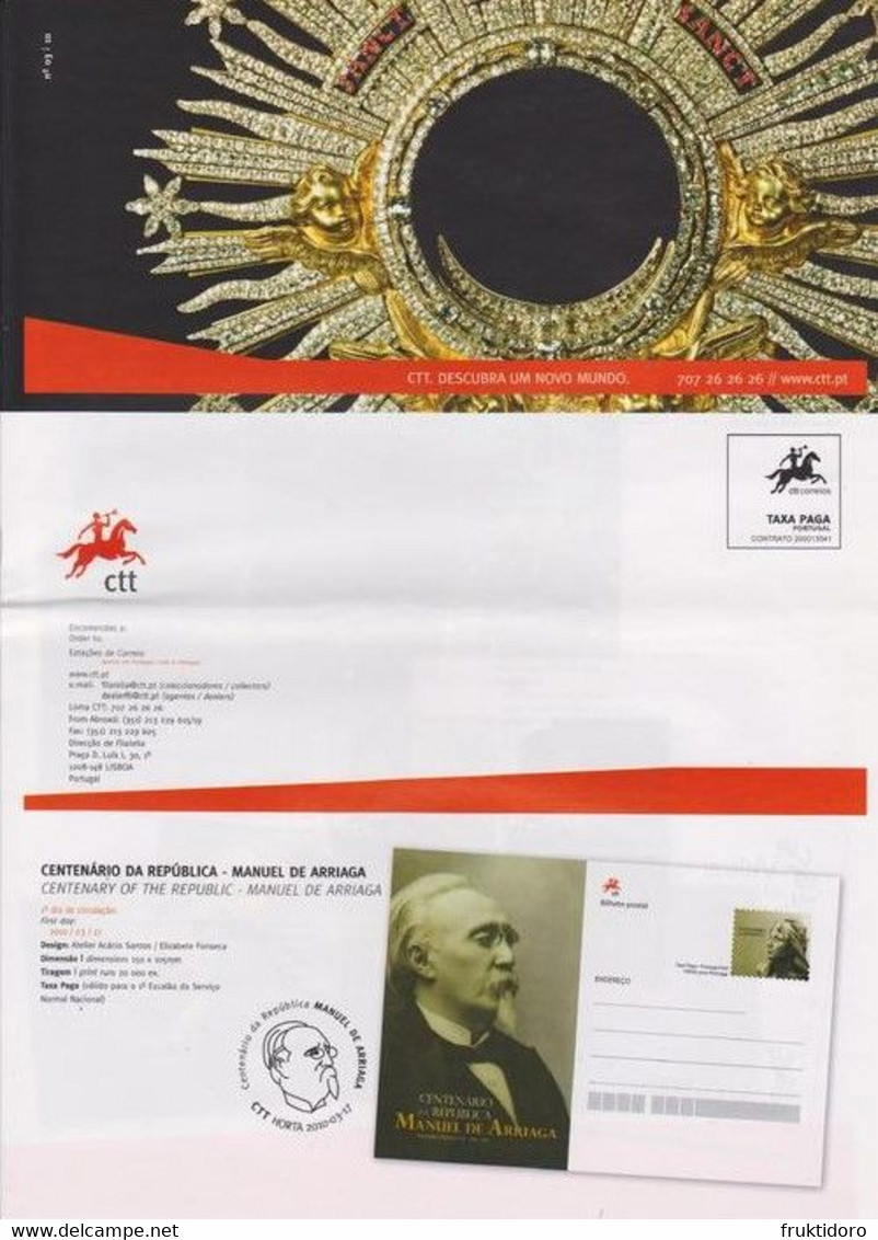 Portugal Brochures Issues 2010 Music -Chopin - Schumann - Public Transportation - Train - Metro - Ship - Briefe U. Dokumente