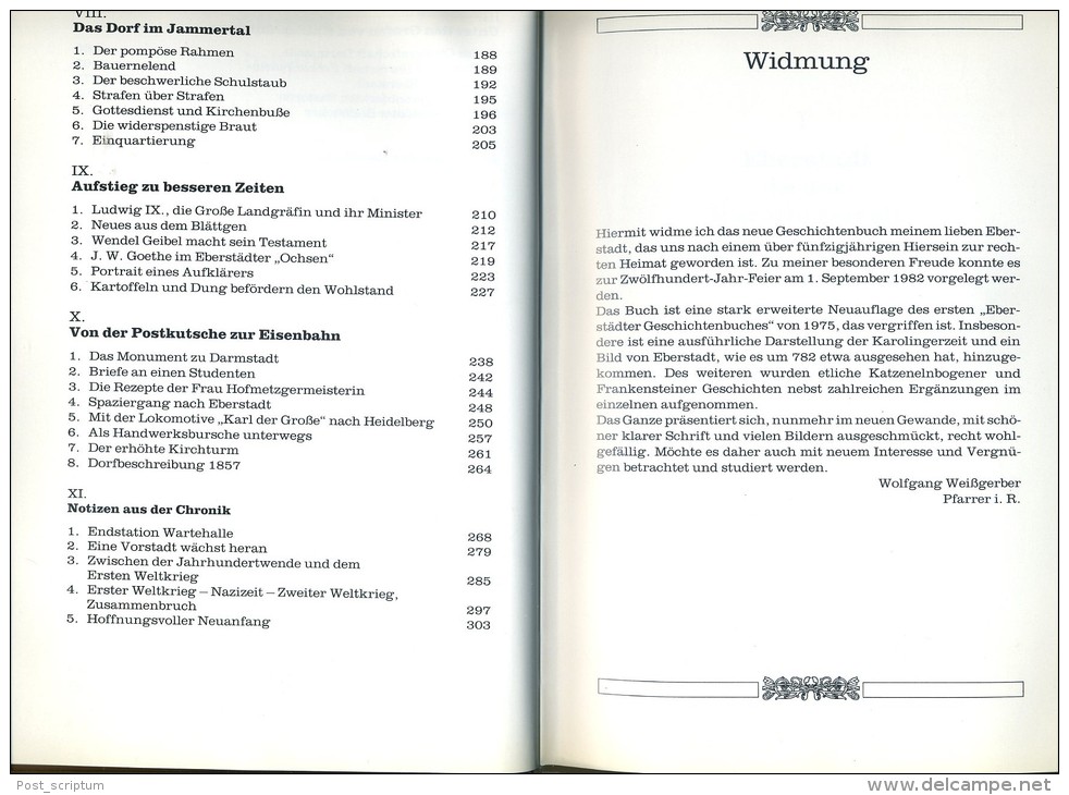 Livre - Eberstadt - Eberstädter Geschichten Aus Zwölf Jahrhunderten Von Wolfgang Weissgerber - Baden-Wurtemberg