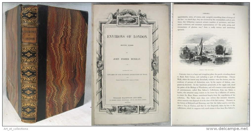 Environs Of London / John Fisher Murray / Engravings / Édition De William Blackwood 1842 - 1800-1849