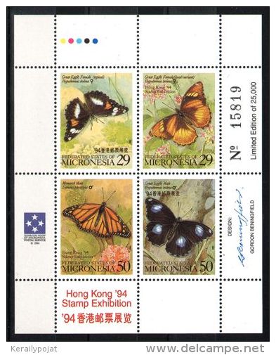 Micronesia - 1994 Butterflies Kleinbogen MNH__(TH-2621) - Micronésie
