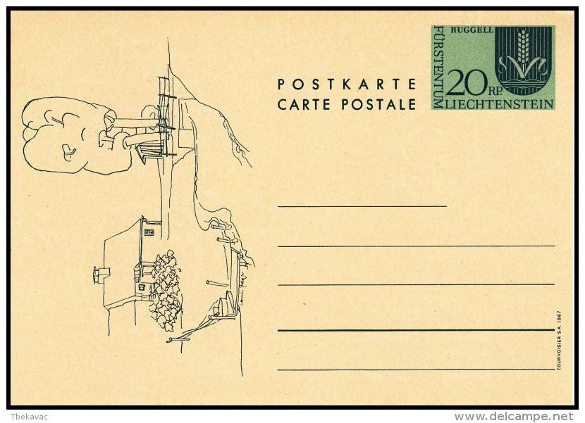 Liechtenstein 1967, Postal Stationery ,mint - Stamped Stationery