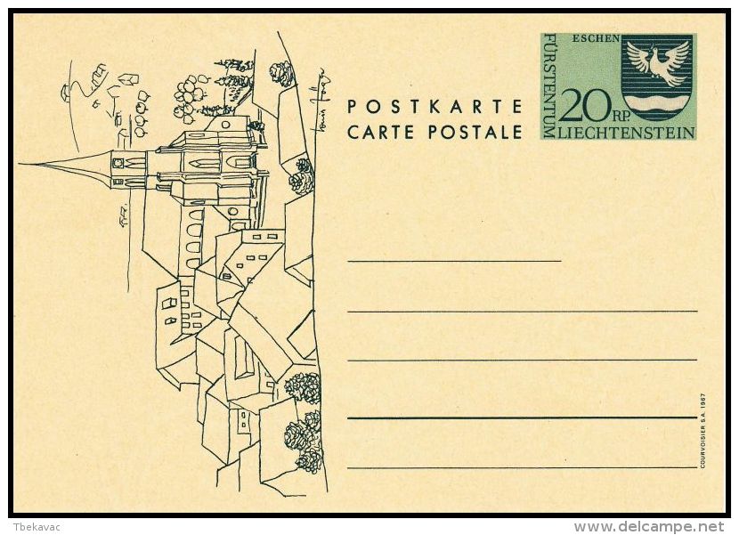 Liechtenstein 1967, Postal Stationery ,mint - Ganzsachen