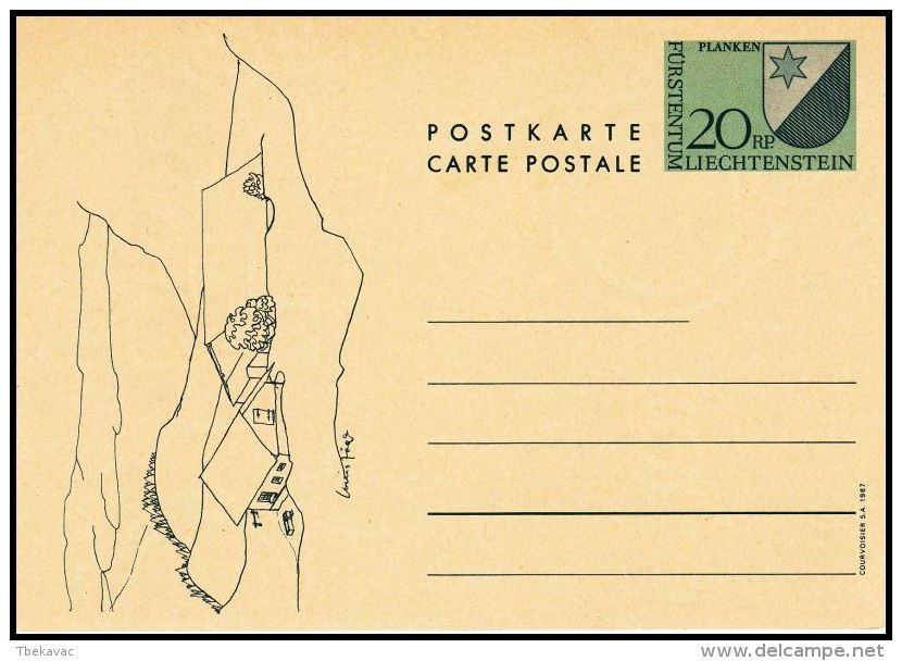 Liechtenstein 1967, Postal Stationery ,mint - Entiers Postaux