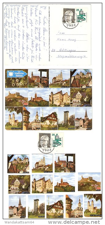 AK 424 An Der Schwäbischen Albstrasse Mehrbildkarte 12 Bilder Mit Orten 16. 8. 72 - 18 7923 KÖNIGSBRONN - Aalen