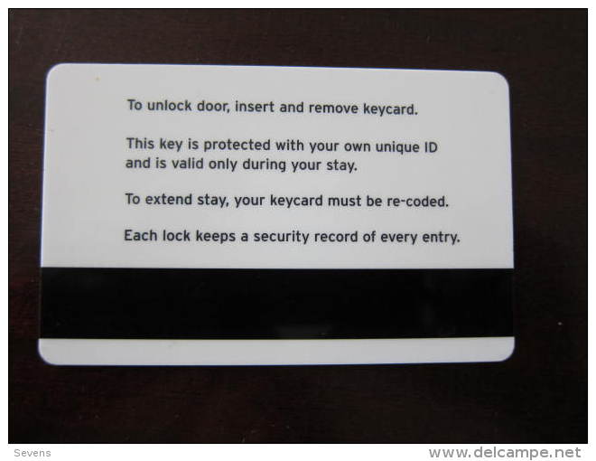 Hotel Key Card,Mirvac Hotels And Resorts - Non Classés
