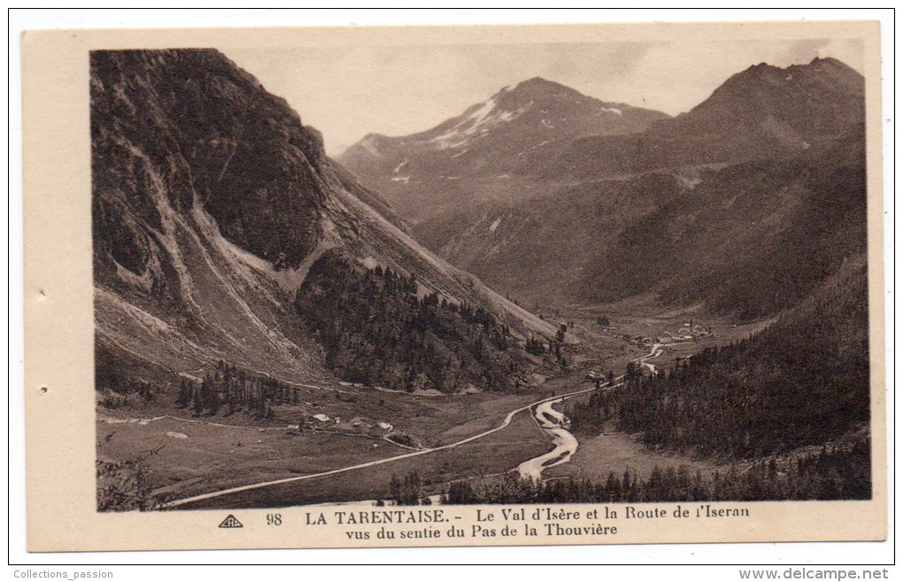 CP, 73, LA TARENTAISE, VAL D´ISERE Et La Route De L´Iseran, Vus Du Sentier Du Pas De La Trouvieère, Vierge - Val D'Isere