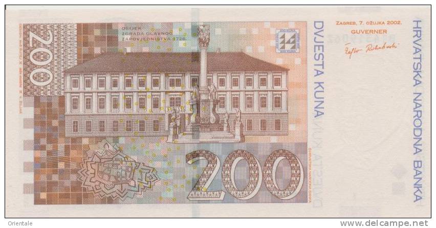 CROATIA P. 42a 200 K 2002 UNC - Kroatië