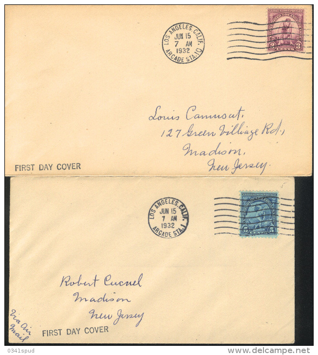 Jeux Olympiques 1932  Los Angeles FDC TB Very Fine - Sommer 1932: Los Angeles