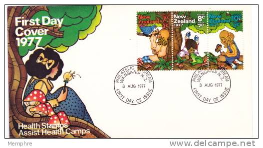 1977 Health Stamps FDC  Bird, Frog, Butterfly - FDC