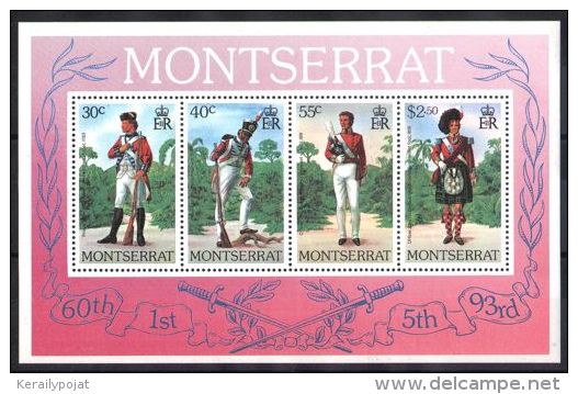 Montserrat - 1979 Uniforms Block MNH__(TH-4183) - Montserrat