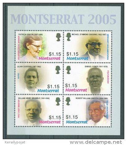 Montserrat - 2005 Personalities Kleinbogen MNH__(TH-1464) - Montserrat