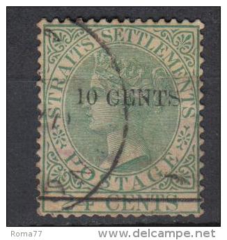 SS1619 - MALACCA , Gibbons N. 86a " 0 " Stretto In "10" - Straits Settlements