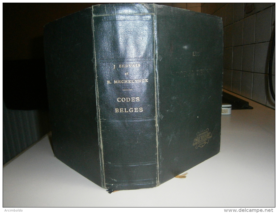 Les Codes Belges - 20° édition 1933 (lois, Décrets, Arrêtés, Droit) Par Servais Et Mechelynck Ed Bruylant Bruxelles - Right