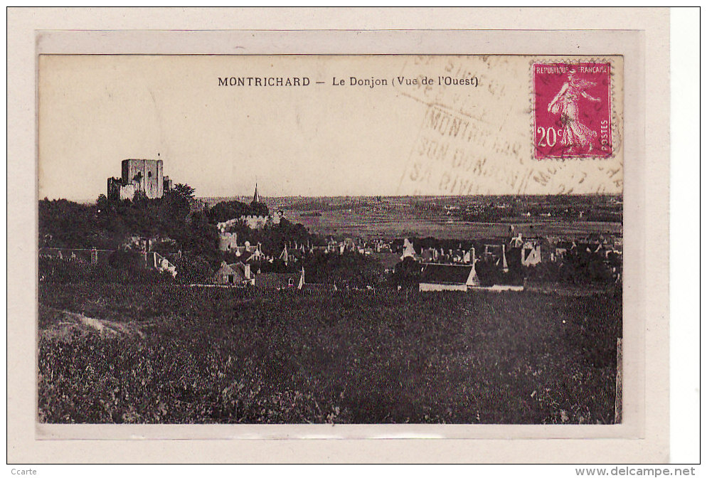 MONTRICHARD (41) / Le Donjon (Vue Ouest ) - Montrichard