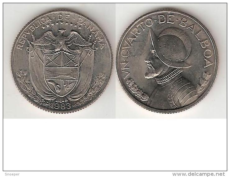 *panama 1/4 Bamboa 1983 Km 11a  Unc !!!catalog Val 2016   9,00$ - Panamá