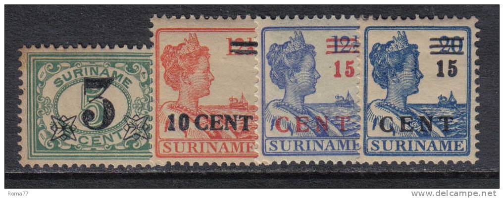 SS2685 - SURINAME , Serie Yvert  N.  107/110  * - Suriname ... - 1975