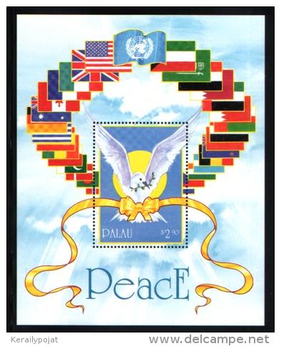 Palau - 1991 Kuwait Liberation Block MNH__(THB-1099) - Palau