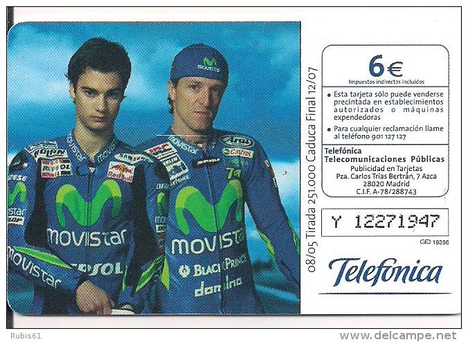 TARJETA TELEFONICA MOVISTAR DANI PEDROSA - Motos