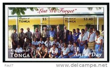 TONGA // 2012 - ANZAC Day, Scoutisme  - BF Neufs // Mnh - Tonga (1970-...)