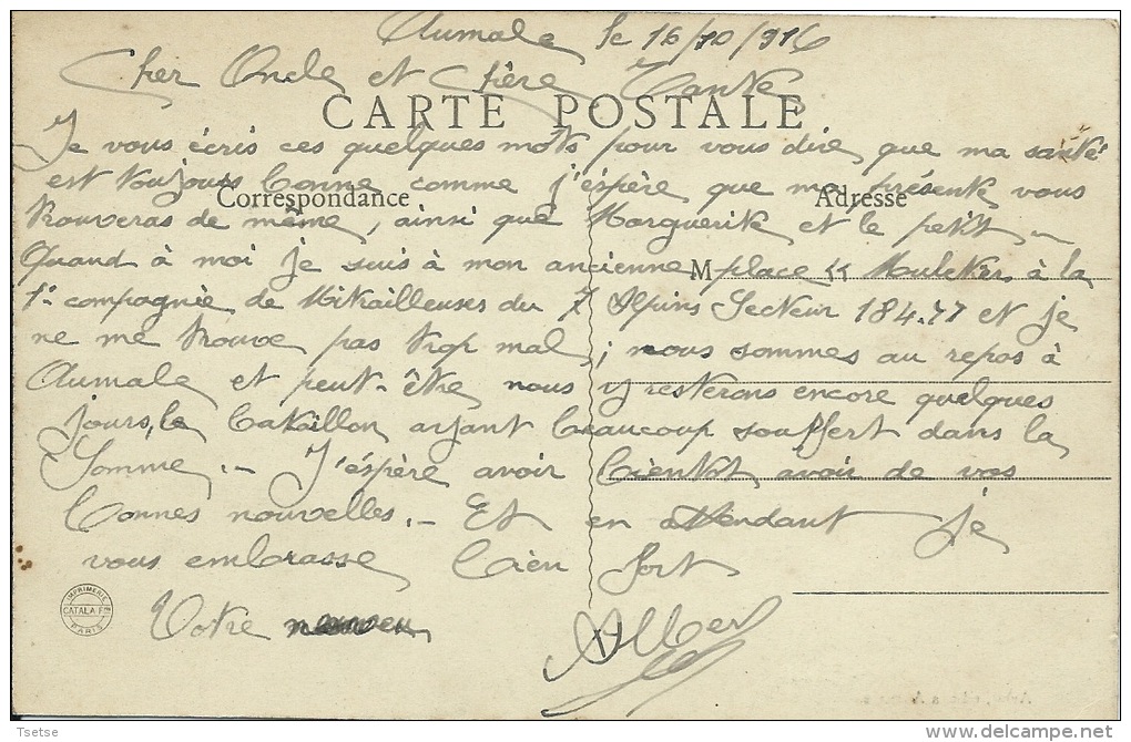Aumale - Vue Générale -1916  ( Voir Verso ) - Aumale