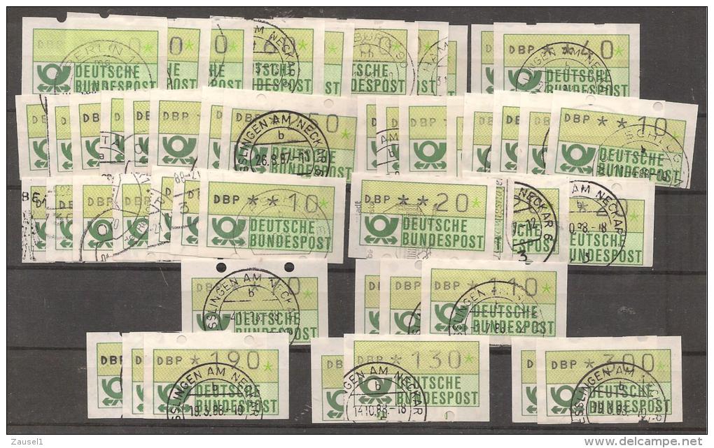 Steckkarte Mit Automatenmarken Deutschland - Siehe Scan - Machine Labels [ATM]