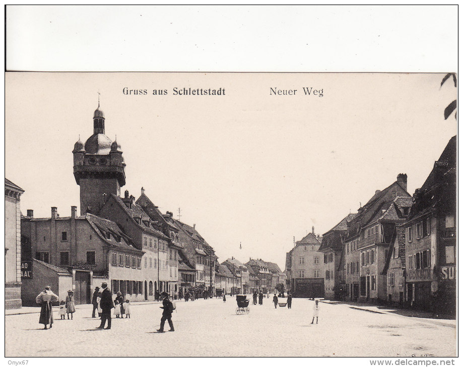 SELESTAT-SCHLETTSTADT (Bas-Rhin)   Neuer  Weg - VOIR 2 SCANS - - Selestat