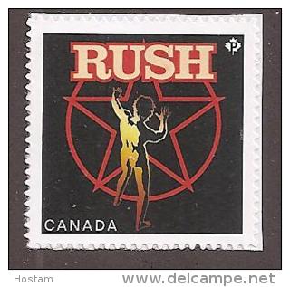 CANADA, 2013,  CANADIAN RECORDING ARTISTS: THE BAND:  RUSH , MNH - Timbres Seuls