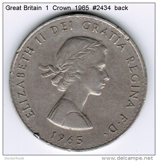 GREAT BRITAIN    1  CROWN  1965 (KM # 910) - L. 1 Crown