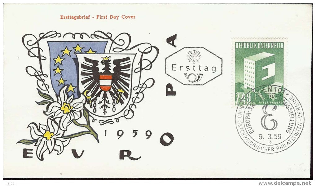 1959 - EUROPA CEPT  AUSTRIA - OSTERREICH - FDC - 1959