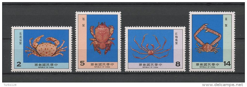 FORMOSE 1981  N° 1340/1343 ** Neufs = MNH   Superbe  Cote: 6 &euro; Faune Crabes Fauna - Unused Stamps