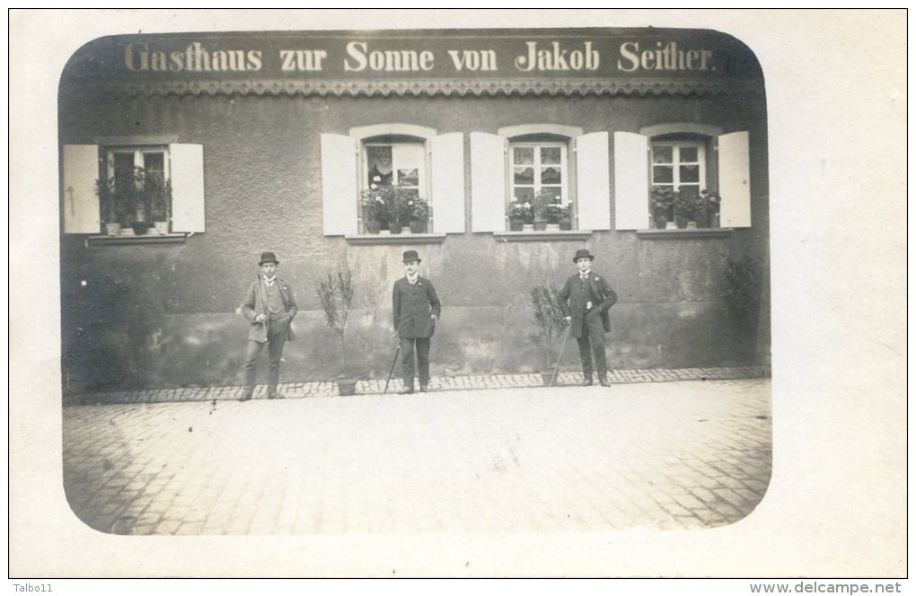 Carte Photo - GASTHAUS ZUR SONNE Von Jakob SEITHER - Autres & Non Classés