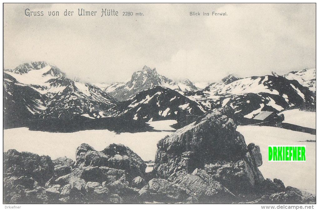 Ulmer Hütte Am Arlberg Und Blick Ins Ferval, Um 1908 - St. Anton Am Arlberg